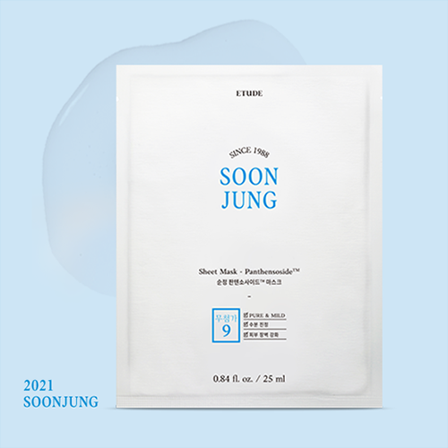 [Etude] Soon Jung Panthensoside Sheet Mask (1ea)
